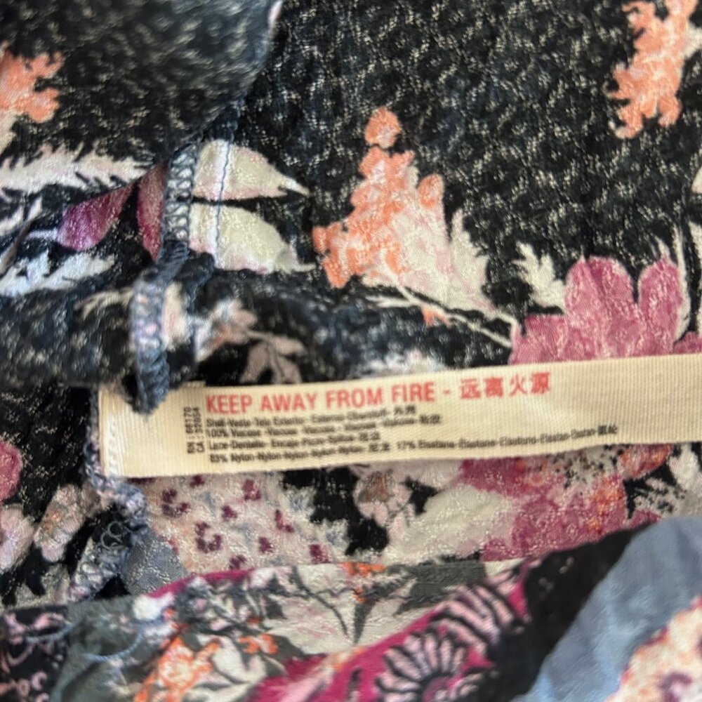Free People Stevie Patchwork Lace Maxi Slip Dress Boho Large Light Festival - Picture 7 of 8